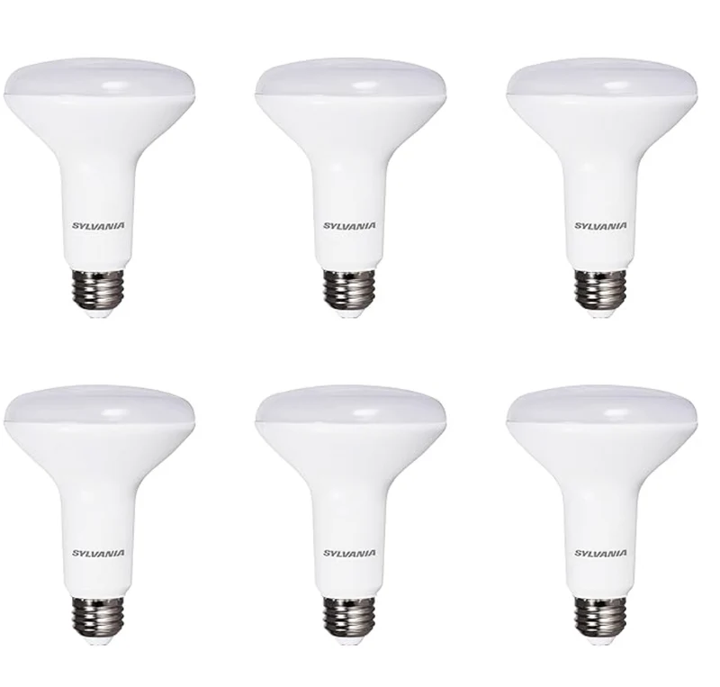 SYLVANIA LED Flood BR30 Light Bulb, 65W = 8W, 10 Year, 650 Lumens, Dimmable, 5000K, Daylight - 6K