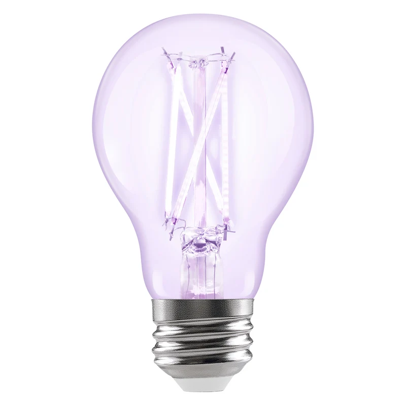 SYLVANIA Black Light LED Light Bulb, 7W, A19, Medium Base, Clear - 1 PK