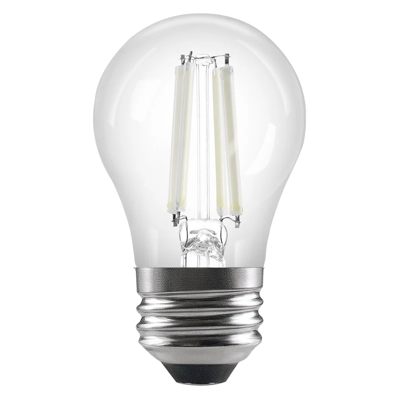 SYLVANIA A15 Clear Globe LED White Filament Bulb, 7.5W, Dimmable, 750 Lms, Medium Base, 5000K, Daylight - 2 PK