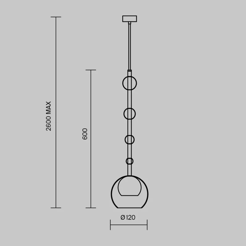 Suspension Luminaire | ROS (Diffuseur Vertical)