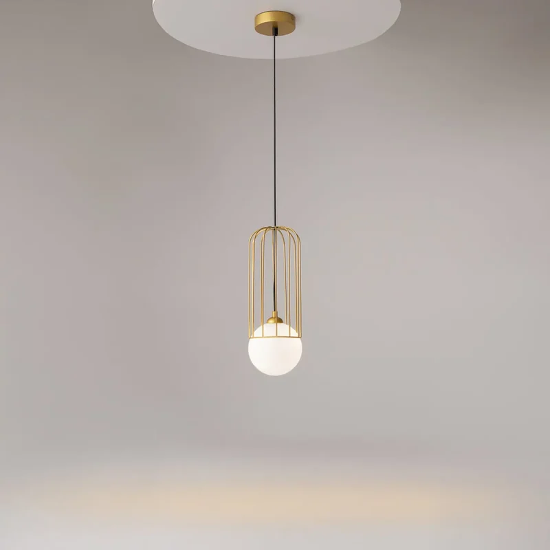 Suspension Luminaire | TELFORD (Cage Dorée)