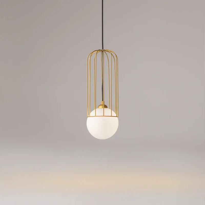 Suspension Luminaire | TELFORD (Cage Dorée)