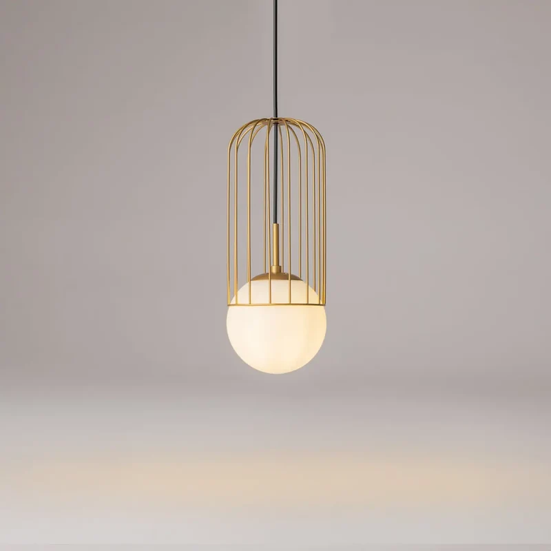 Suspension Luminaire | TELFORD (Cage Dorée)