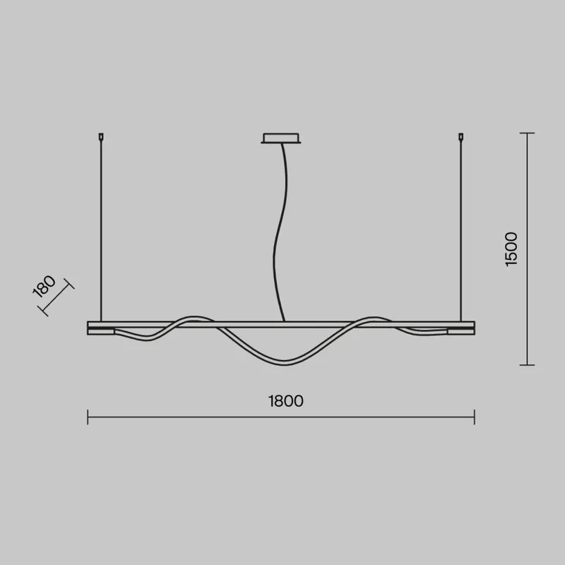 Suspension Luminaire | TAU (Ruban Souple)