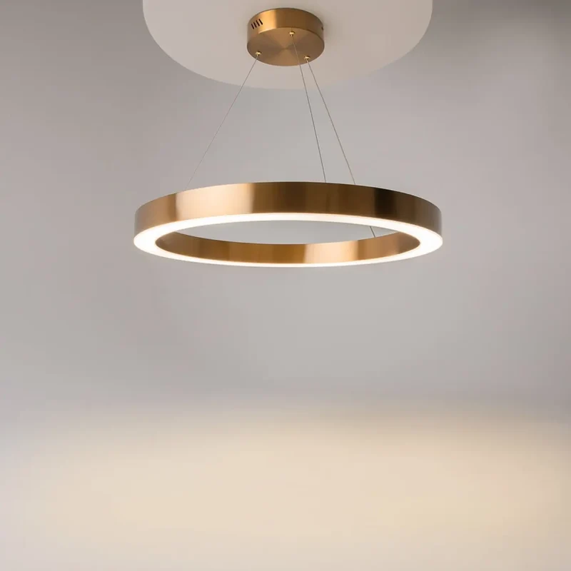 Suspension Luminaire | SATURNO (Anneau Doré)