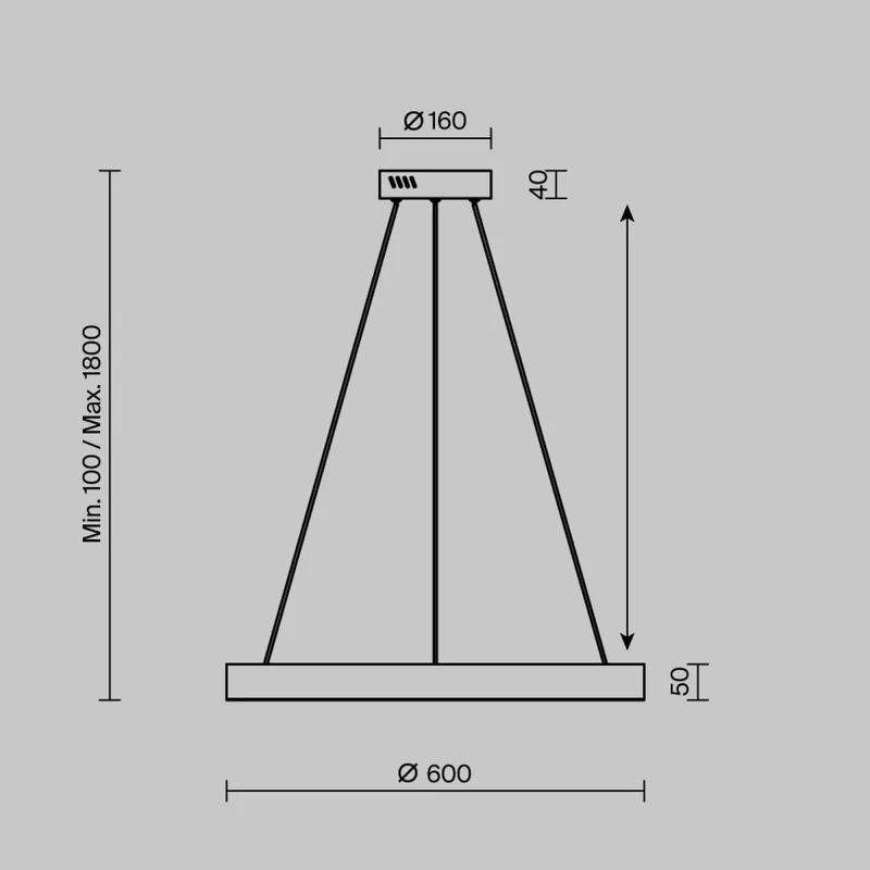Suspension Luminaire | SATURNO (Anneau Doré)
