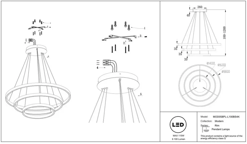 Suspension Luminaire | RIM (Trois Anneaux)