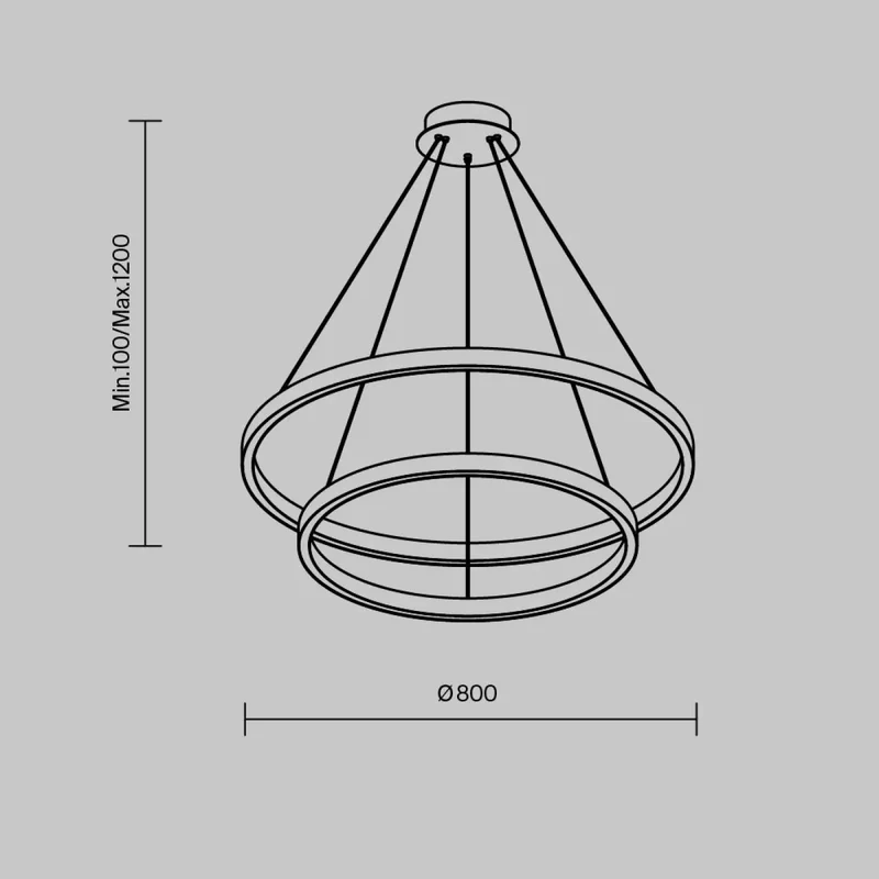 Suspension Luminaire | RIM (Deux Anneaux)