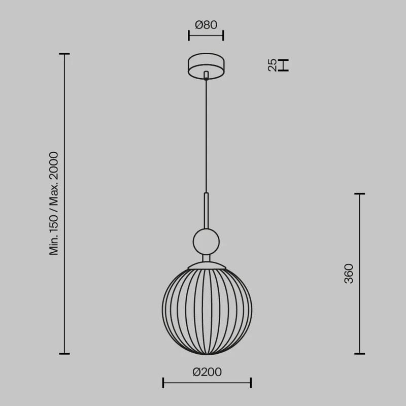 Suspension Luminaire | TAVO (Globe Et Pierre)