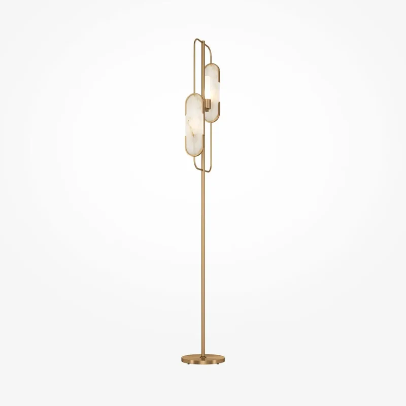 Lampadaire | MARMO (Pied Doré)
