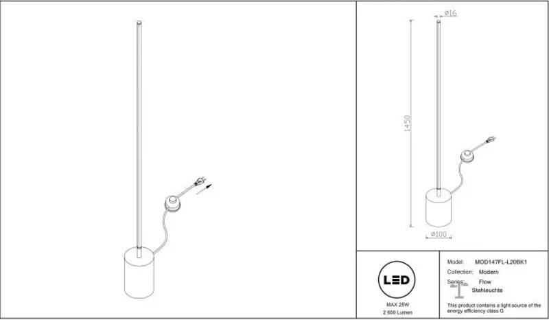 Lampadaire | FLOW (Tube)