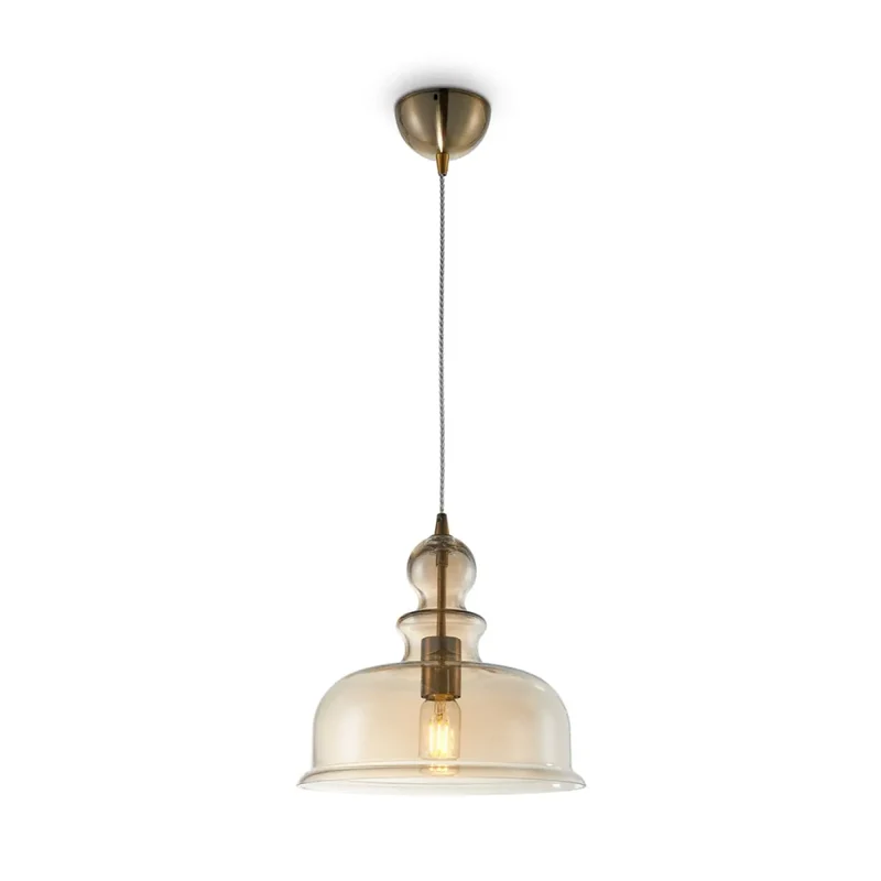 Suspension Luminaire | TONE (Globe Ambré)