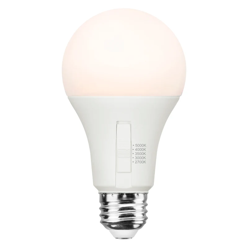 SYLVANIA TruWave A21 LED Light Bulb, 15W = 100W, 5 CCT Select 2700 / 3000 / 3500 / 4000 / 5000K, Dimmable, 1600 lms, Frosted Finish - 2 PK