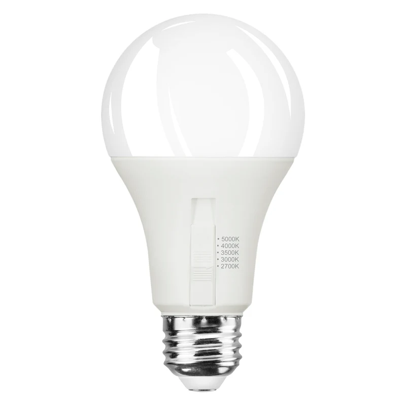 SYLVANIA TruWave A21 LED Light Bulb, 15W = 100W, 5 CCT Select 2700 / 3000 / 3500 / 4000 / 5000K, Dimmable, 1600 lms, Frosted Finish - 2 PK