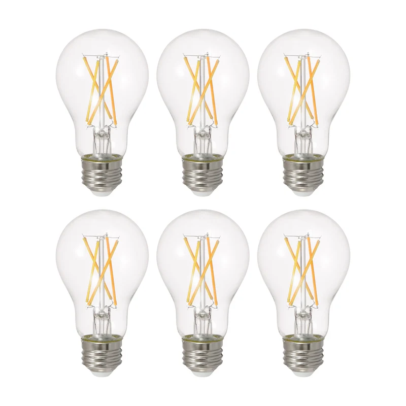 SYLVANIA LED TruWave A19 Light Bulb, 100W = 15W, 1600 Lumens, Medium Base, Dimmable, Clear, 2700K, Soft White