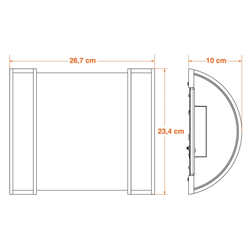 SYLVANIA 9" Hi-PerformaceLED Wall Sconce Light, 14W, 5 CCT (2700/3000/3500/4000/5000K), 1150 Lms, 90 CRI, Frosted