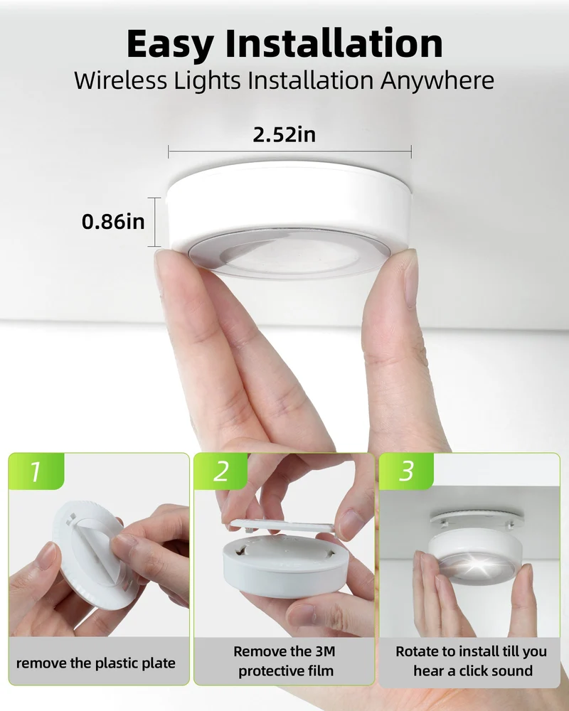 EZVALO EZL33 LED Puck Lights