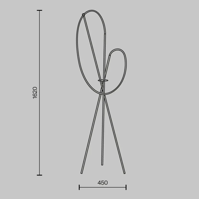 Lampadaire | CROCHET (Trépied)