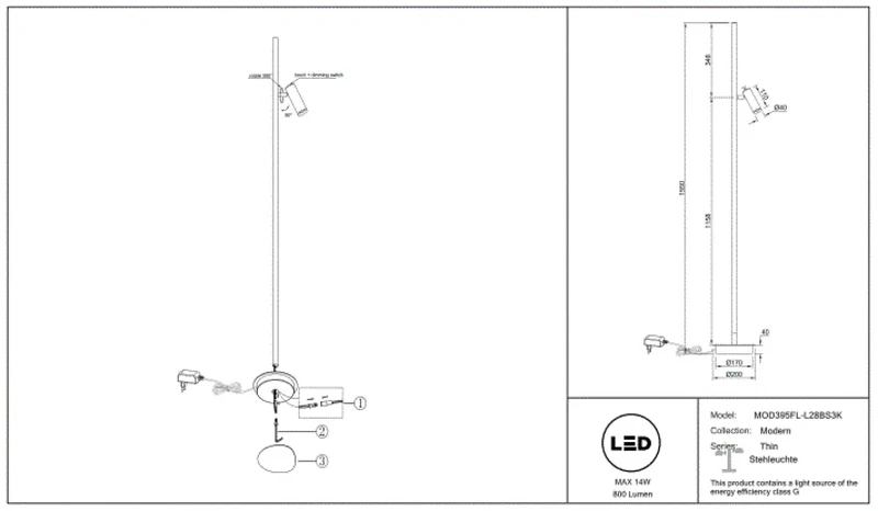 Lampadaire | THIN (Ultra-Fin)