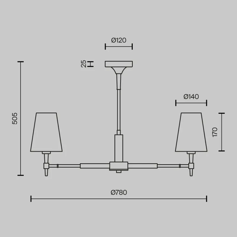 Suspension Luminaire | ZARAGOZA (Couronne Abat-Jour)