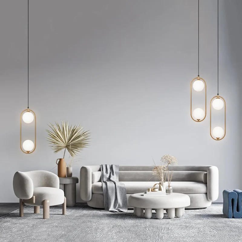 Suspension Luminaire | RING (Deux Globes Verticale)