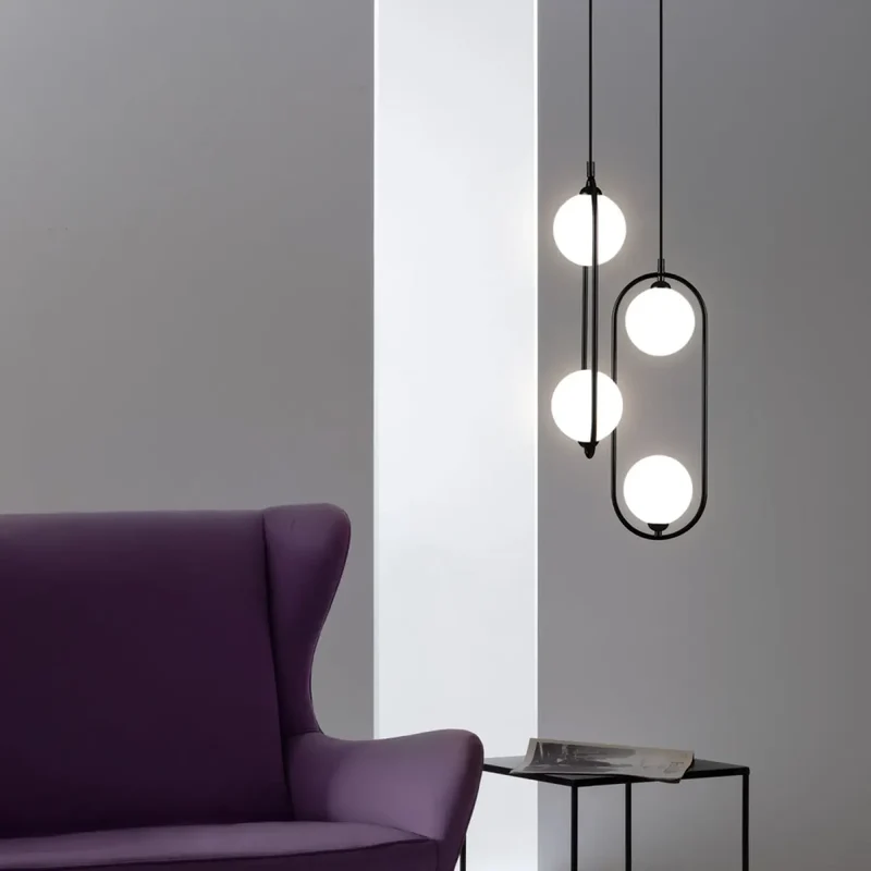 Suspension Luminaire | RING (Deux Globes Verticale)