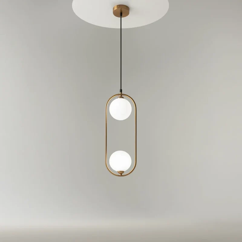 Suspension Luminaire | RING (Deux Globes Verticale)