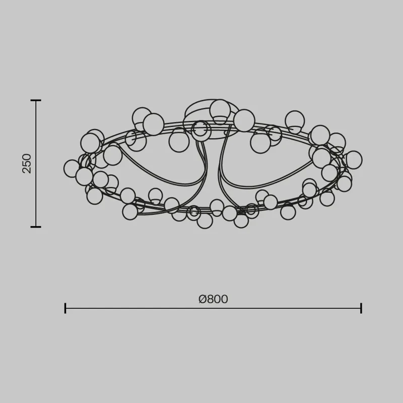 Luminaire Plafonnier | TESSARA (Disque Doré)