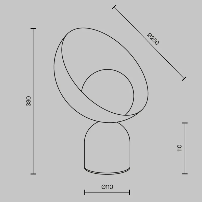 Lampe de Chevet | TAVO (Base Minérale)