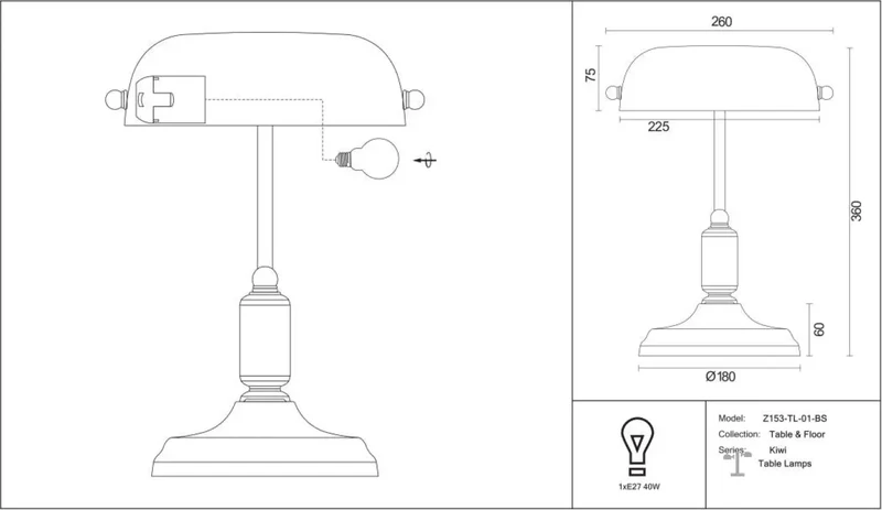 Lampe de Chevet | KIWI (Banquier)