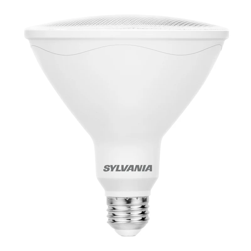 SYLVANIA 12W EverydayLED Light Bulb, PAR38 LED, Non Dimmable, 900 Lumens, 3000K, White - 8 PK