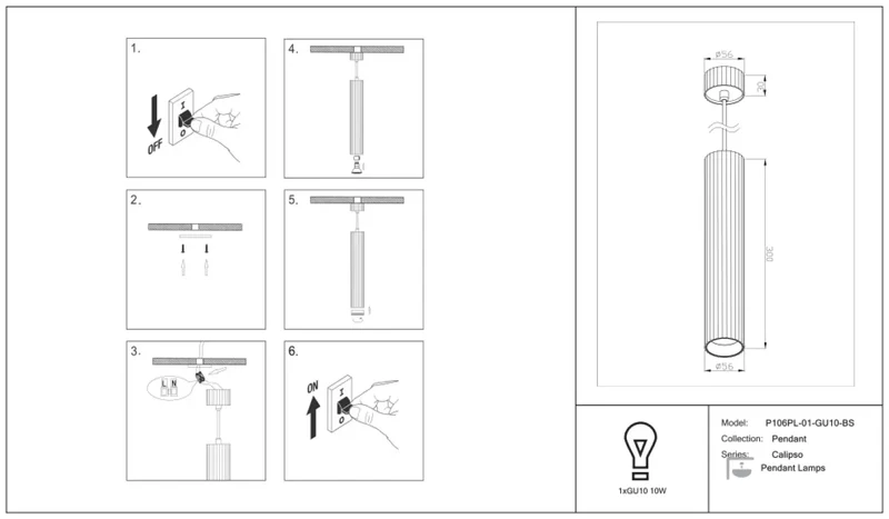 Suspension Luminaire | CALIPSO (Tube)