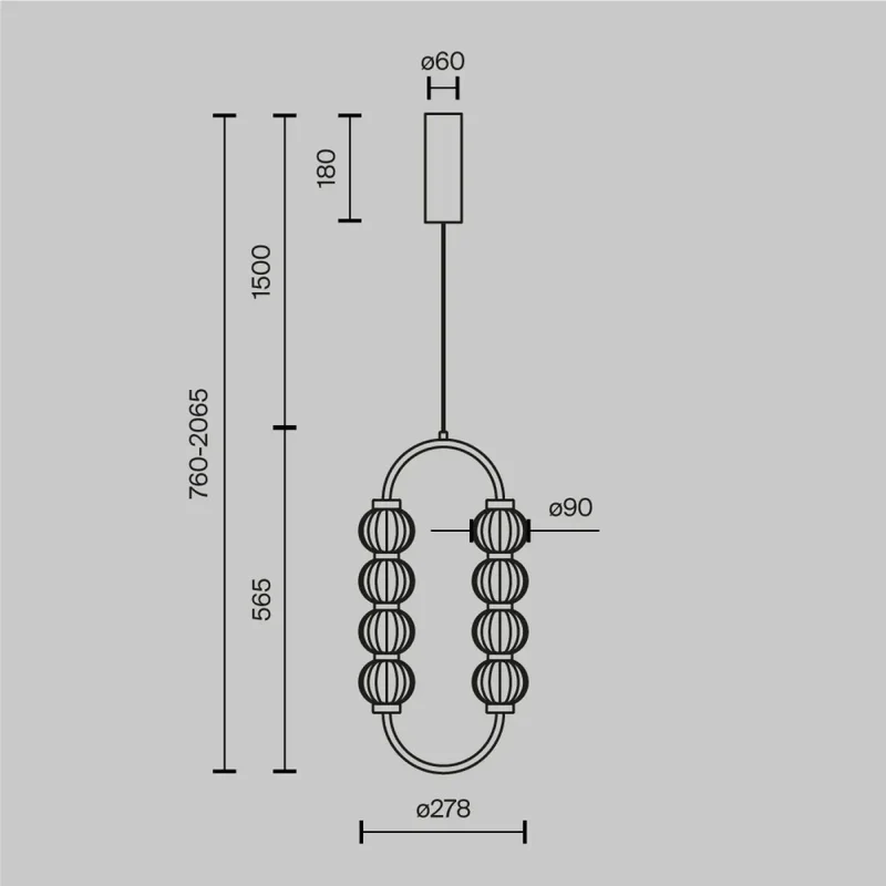 Suspension Luminaire | AMULET (Ovale)