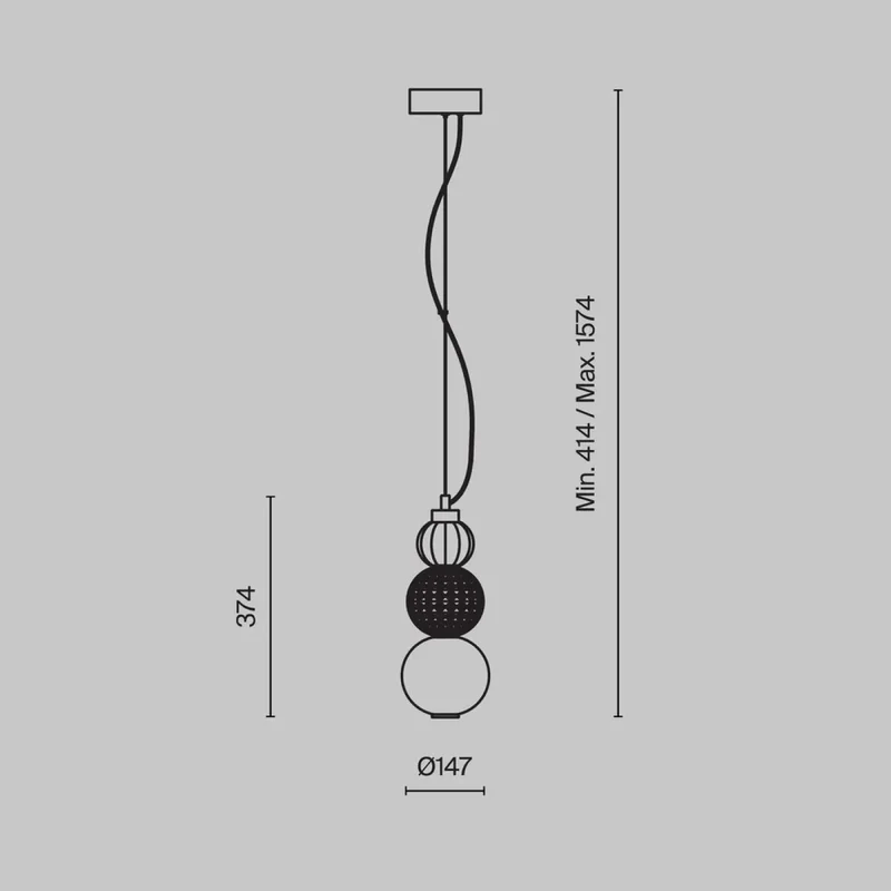 Suspension Luminaire | COLLAR (Globe)