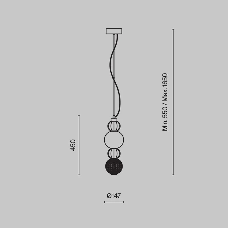 Suspension Luminaire | COLLAR (Globe)