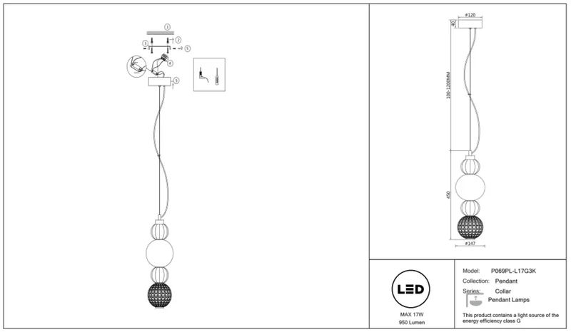 Suspension Luminaire | COLLAR (Globe)