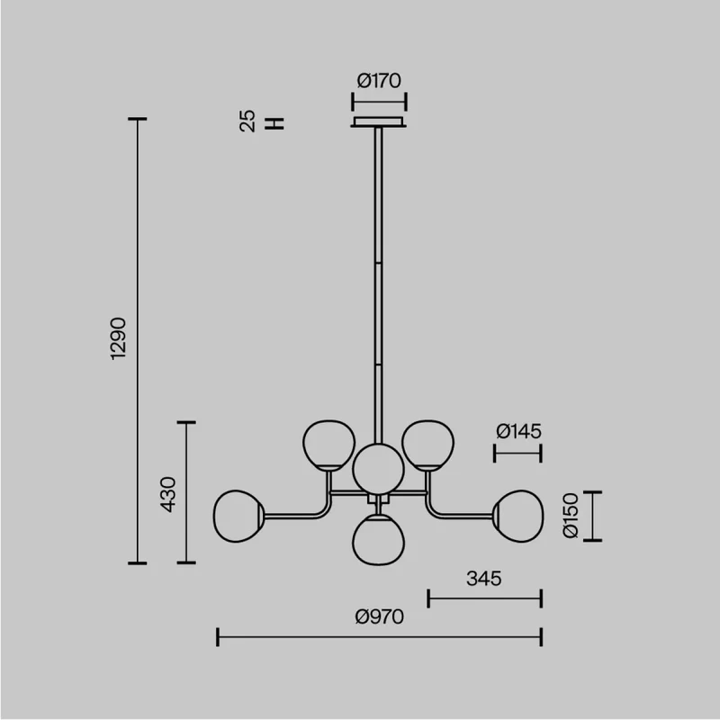 Suspension Luminaire | ERICH (Multi-globes)