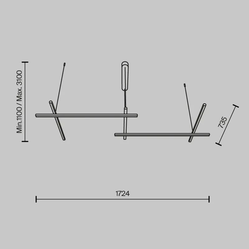 Suspension Luminaire | RADIANCE (Ramification)