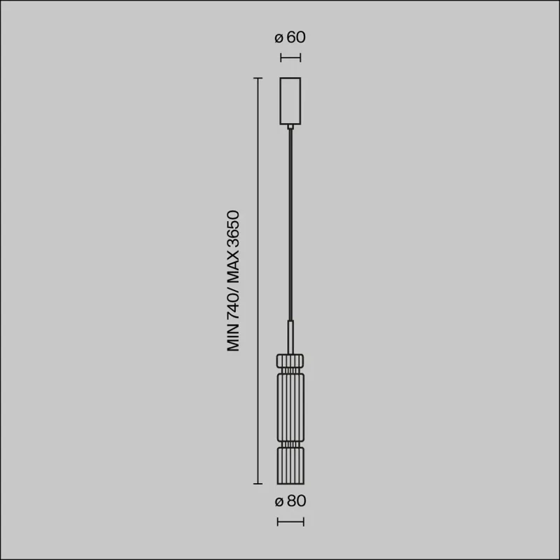 Suspension Luminaire | ORDO (Tube)