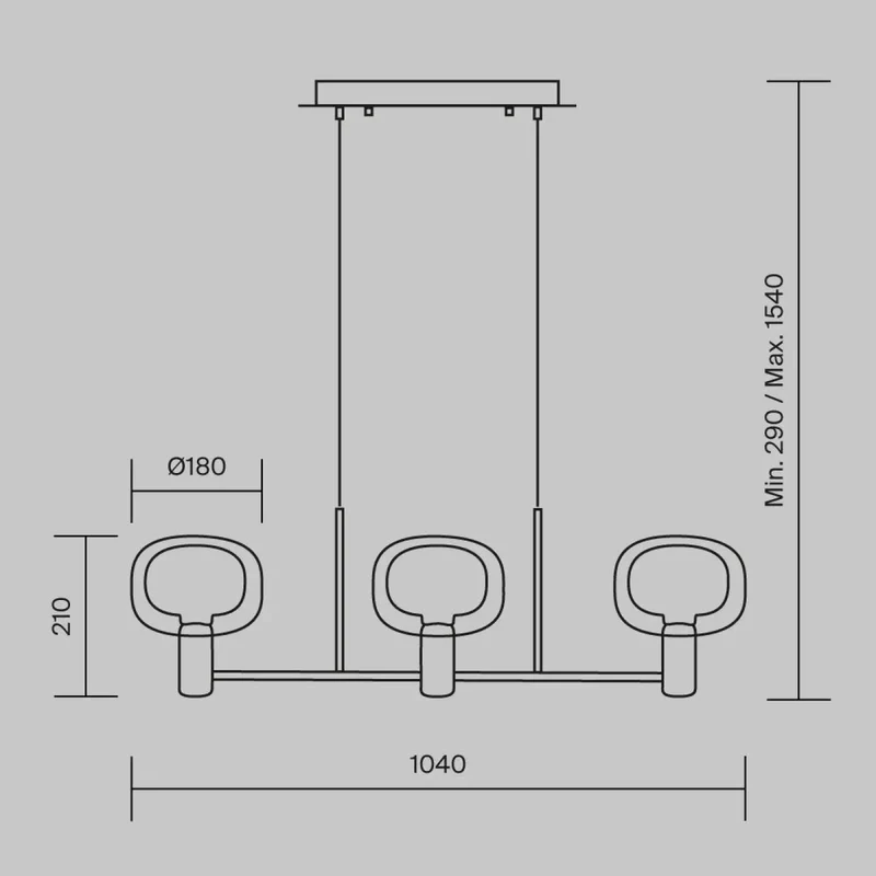 Suspension Luminaire | VISION (Linéaire À Globes)