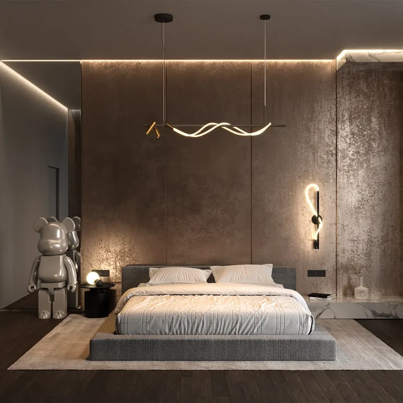 Suspension Luminaire | TAU (Ruban Noué)