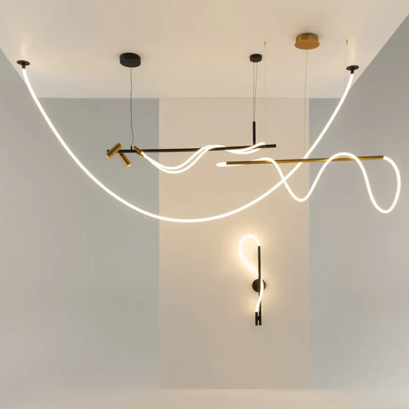 Suspension Luminaire | TAU (Ruban Noué)