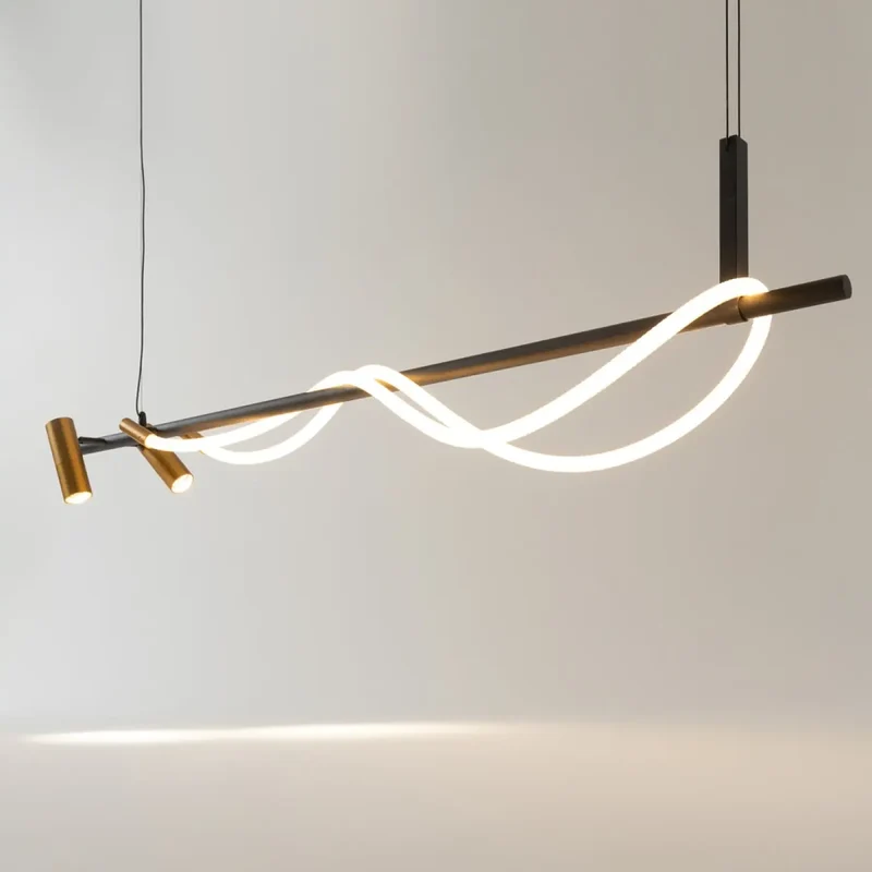 Suspension Luminaire | TAU (Ruban Noué)