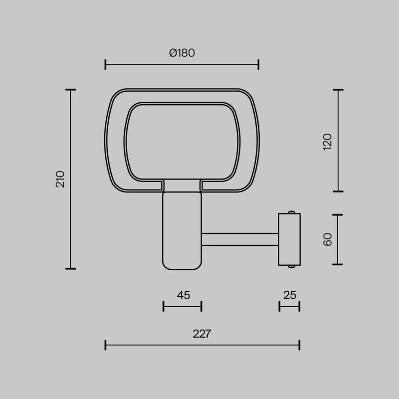 Applique Murale | VISION (Double Globe)