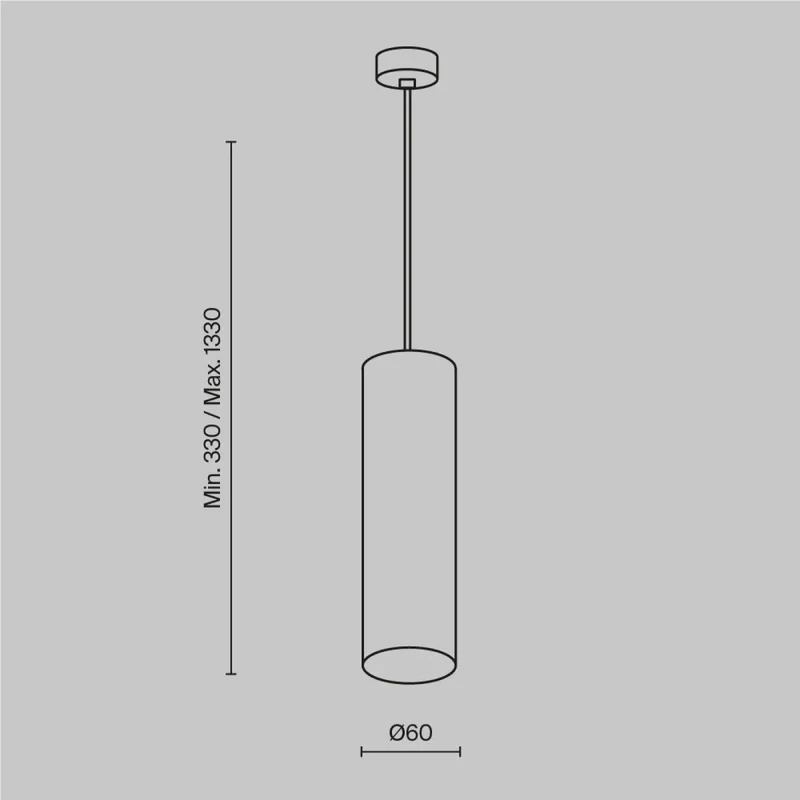 Suspension Luminaire | FOCUS (Cylindre)