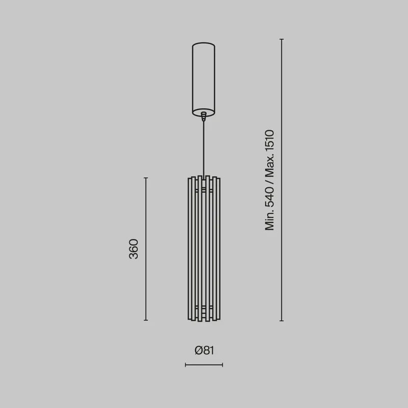 Suspension Luminaire | SONATA (Cylindre)