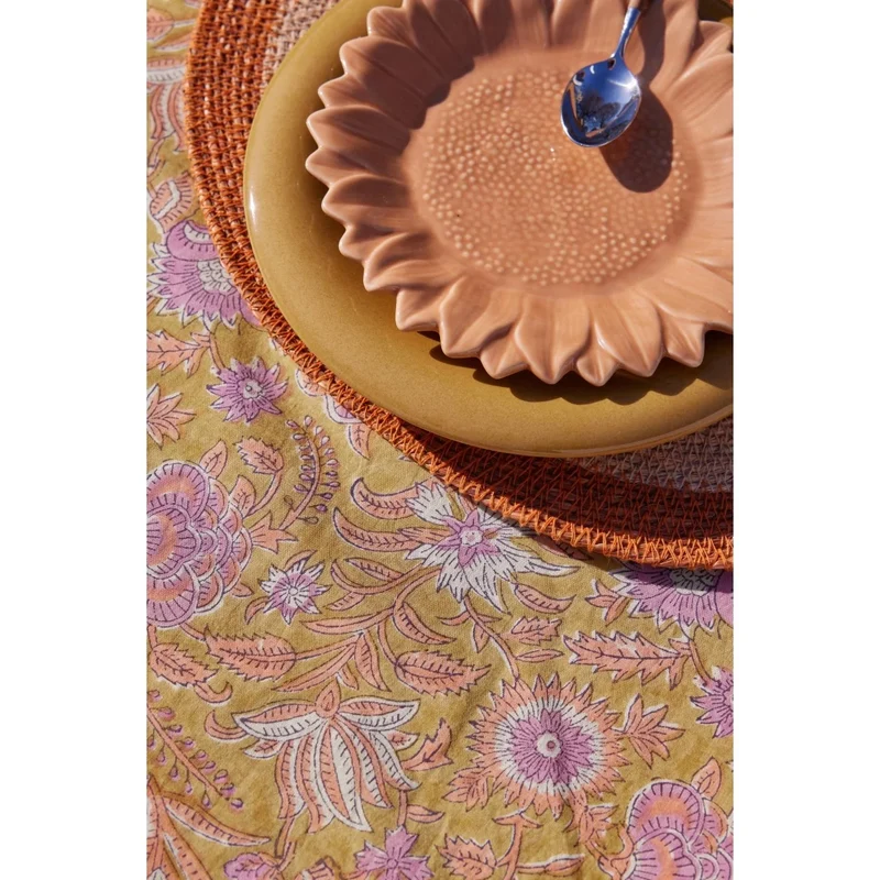 Nappe à fleurs kiwi