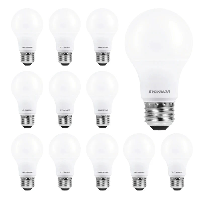 SYLVANIA LED Light Bulb, A19, 14W, 10 Year, Non-Dimmable, 5000K, Daylight - 12 Pk