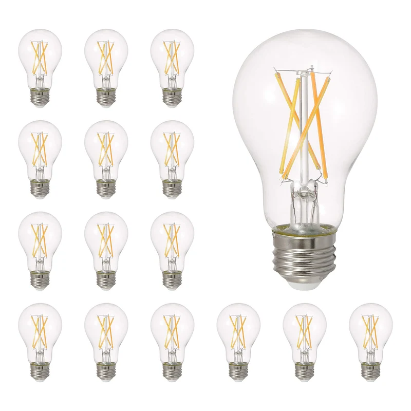 SYLVANIA LED TruWave A19 Light Bulb, 8W, Dimmable, 5000K, Daylight - 16 Pk