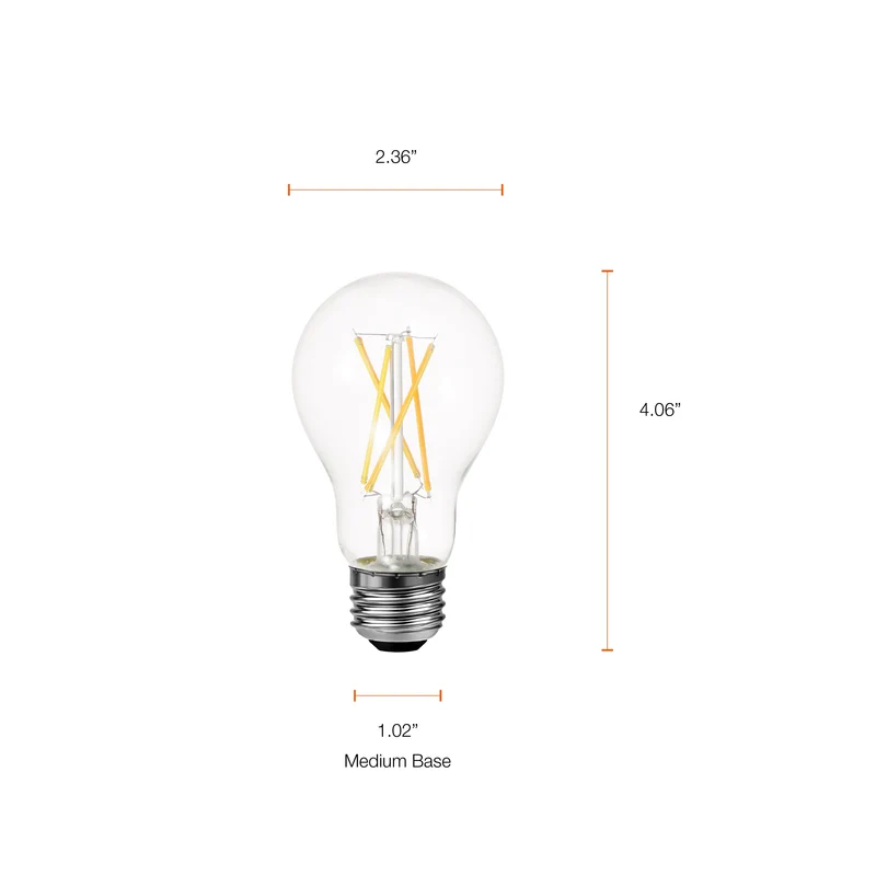 SYLVANIA LED TruWave A19 Light Bulb, 8W, Dimmable, 5000K, Daylight - 16 Pk